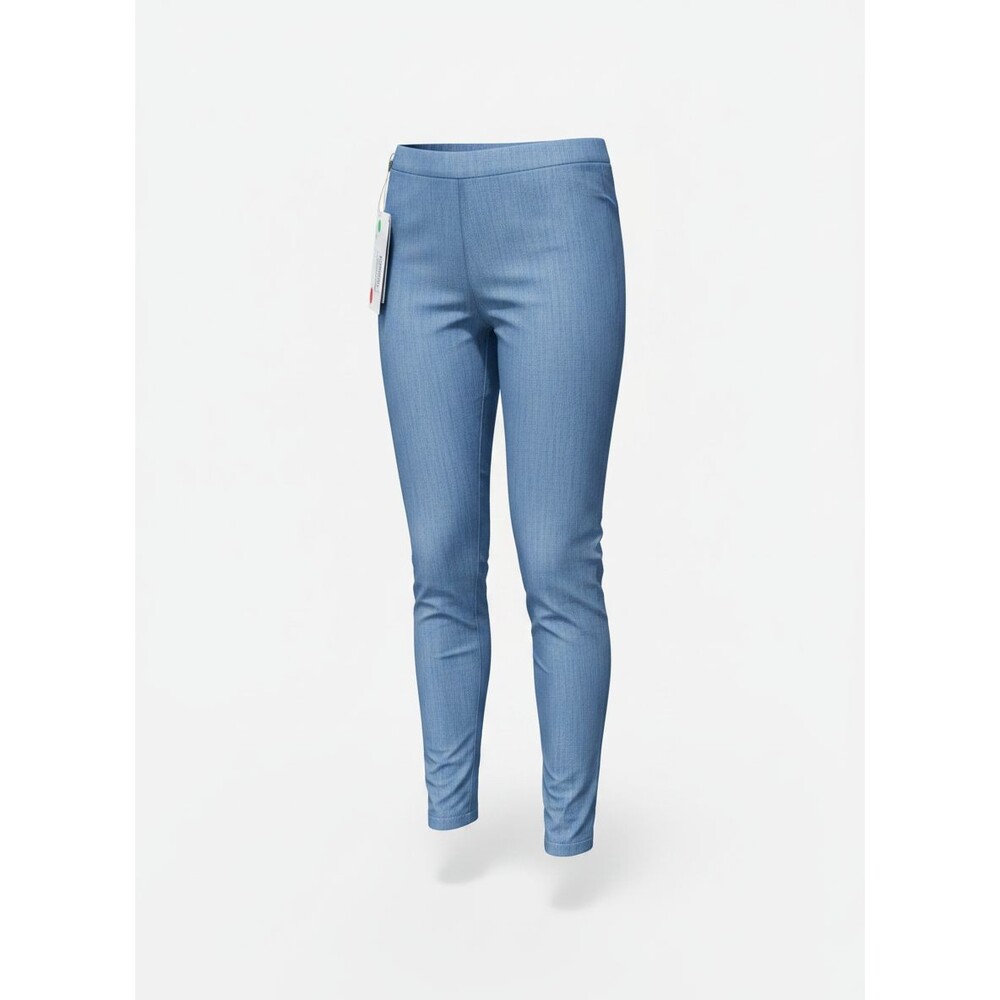Odieuses Women's Slim Fit Blue Pants, Size M – Cotton/Polyester Blend NWT